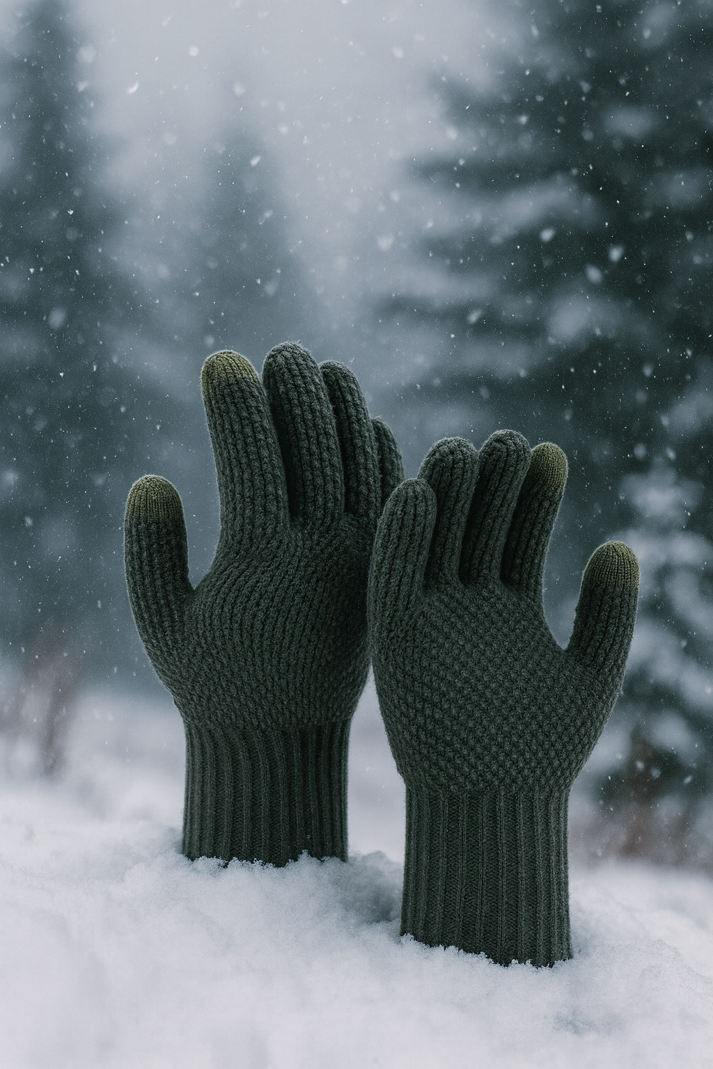 SmartKnit touchscreen winter gloves