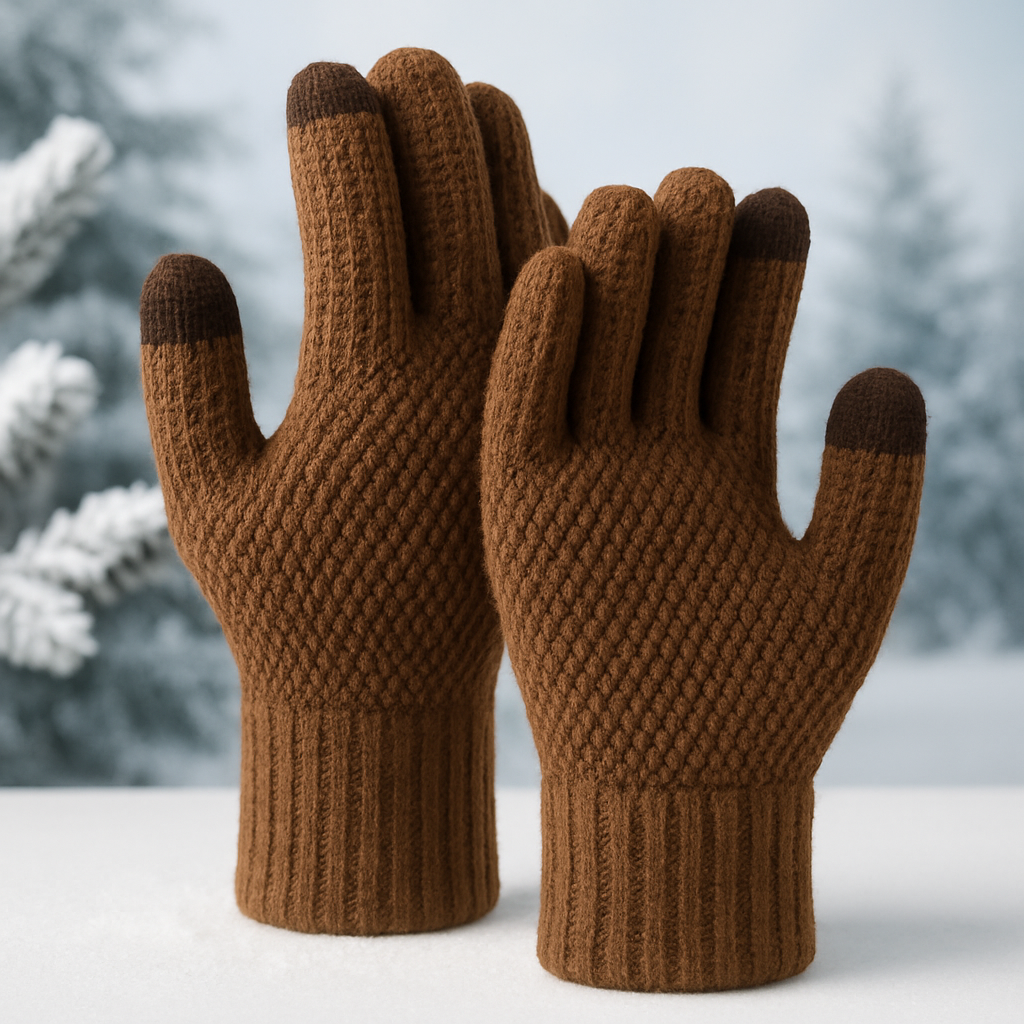 SmartKnit touchscreen winter gloves