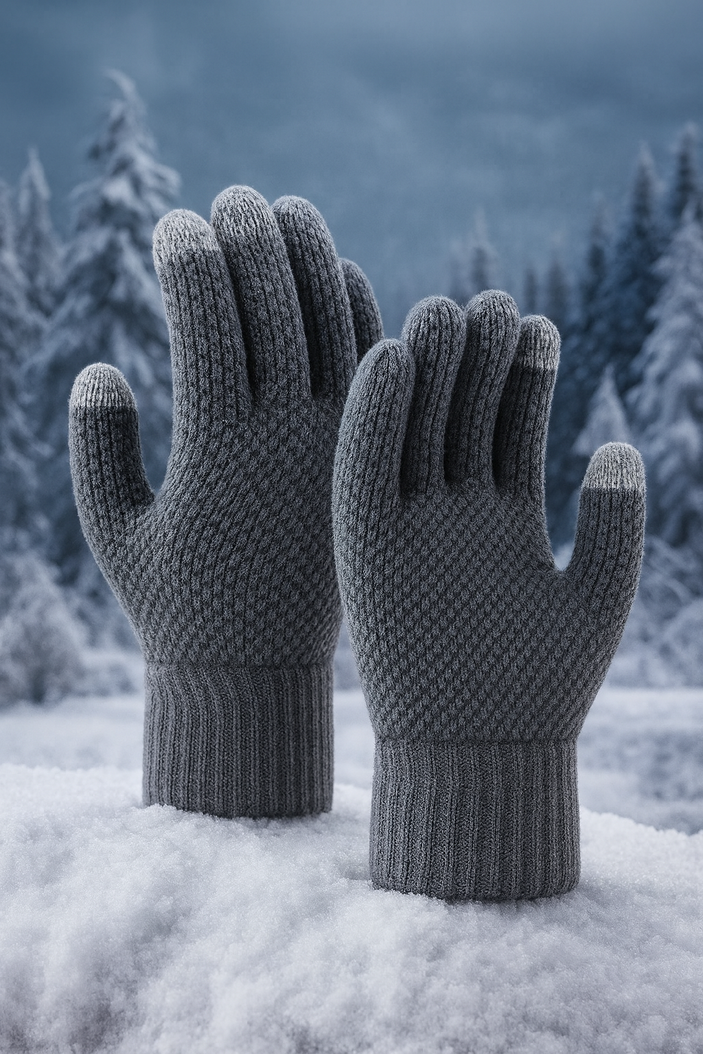 SmartKnit touchscreen winter gloves