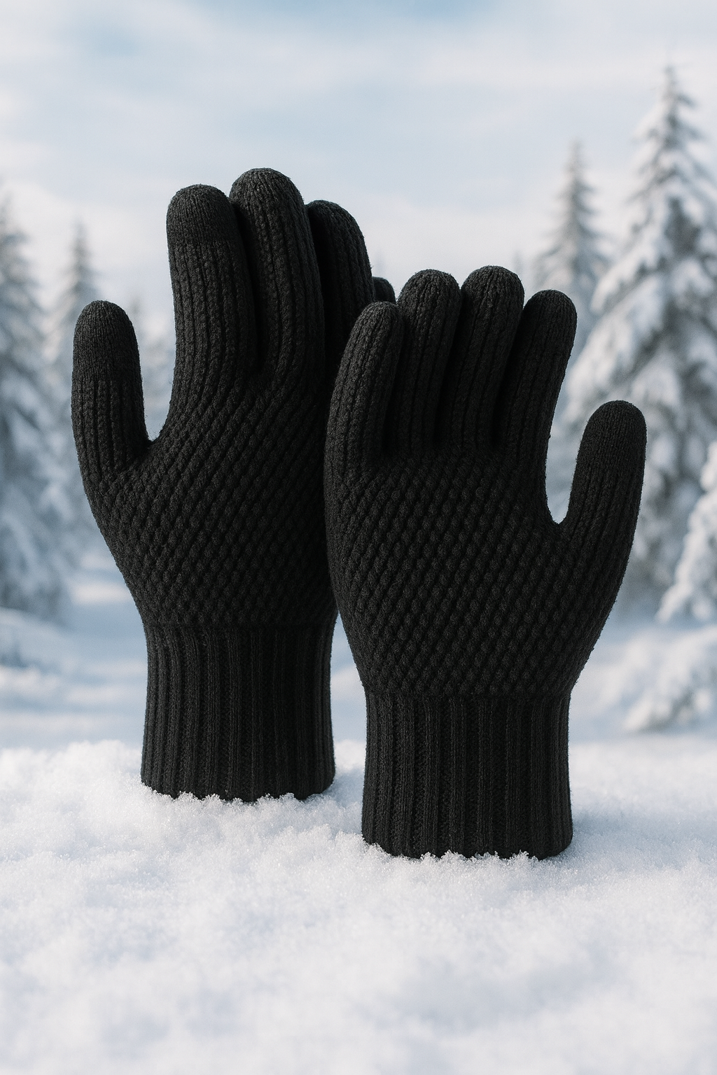 SmartKnit touchscreen winter gloves